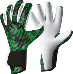 Guantes de Portero de Fútbol de Cuero con Logotipo Personalizado de Alta Calidad, Impermeables, Antideslizantes, Transpirables, para Entrenamiento al Aire Libre, Servicio OEM - Product Image 4