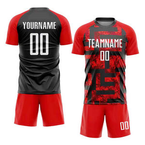 Uniforme de Fútbol Personalizado con Tela de Poliéster 100% de Secado Rápido, Colores y Logotipo Personalizados para un Rendimiento Óptimo en el Campo - Product Image 1