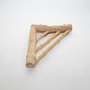 Natural Liana Wood Bamboo Corner Bird Perch <b>Ladder</b> Platform <b>Small</b> Medium Birds Pet Cage Accessories Stand Wholesale Dekor Asia - Product Image 1