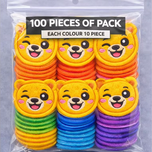 <b>Cute</b> Winking Teddy <b>Bear</b> Embroidered Patch Iron On Sew On Badge for Clothing Bags Caps 10 Colors Available - Product Image 1