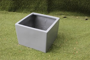 Square Wholesale White Fiberglass Hand Carved Classic Durable Lightweight Floor Indoor/Outdoor Rectangular <b>Planter</b> Unique Design - Product Image 4