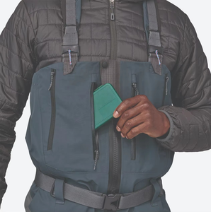 Waders de pêche et de chasse unisexe coupe-vent en softshell camouflage, isolés, respirants, avec bottes intégrées, hauteur poitrine, blanc, 1600 - Product Image 6