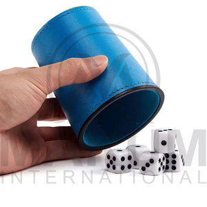 High Quality Personalized Real Leather <b>Dice</b> Cup and <b>Dice</b> Set with pieces - Product Image 5