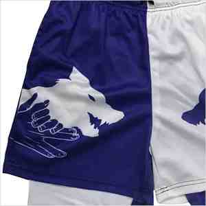 Shorts de sport compressifs en polyester à taille élastique anti-rides avec logo personnalisé pour hommes – Vêtements de performance - Product Image 4