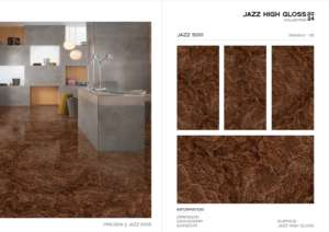 Azulejos de porcelana premium Jazz con acabado de alto brillo, 60x120cm, 600x1200mm, tamaño 24x48, para espacios modernos de pared y suelo en interiores. - Product Image 4