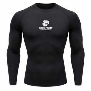 T-shirt de compression à manches courtes pour homme, gris, séchage rapide, en spandex et polyester, coupe ajustée - Product Image 1