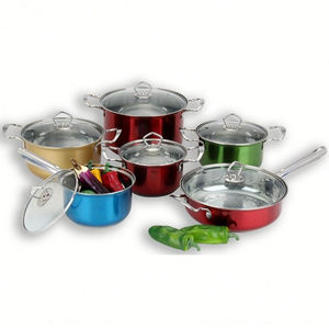 Juego de Utensilios de Cocina de Aluminio de 3-8 Piezas, Clásico, Duradero, Multicapa, Olla para Sopa, Sartenes, Apto para Horno y Lavavajillas, Ligero - Product Image 5