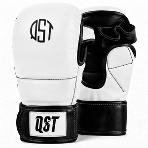 Gants d'entraînement de boxe QST en cuir PU, gants de sparring professionnels, équipement d'entraînement d'arts martiaux, rembourrage respirant avec velcro - Product Image 4