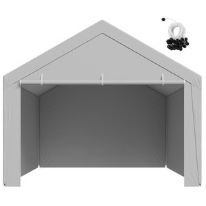 Telo di Ricambio per Tenda da Camion 13 x 20 piedi, Resistente, con Pareti Laterali Anti-UV per Carport - Product Image 1