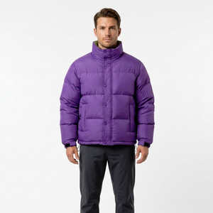 Vestes matelassées pour hommes en gros, prix d'usine, en nylon, pour l'hiver, avec capuche, logo personnalisé, faible MOQ, prêtes à être expédiées - Product Image 5