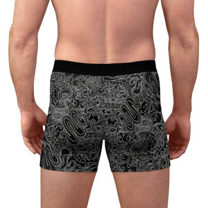 Nouvelles culottes et boxers pour hommes en coton et élasthanne, tricotés, respirants, lavables en machine, taille mi-haute, avec logo sur la ceinture, sous-vêtements pour adultes - Product Image 5