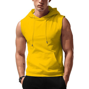 Camisetas sin mangas deportivas de moda para hombre, con estampado, de tejido suave y transpirable, con bordado profesional, venta al por mayor con MOQ bajo. - Product Image 5