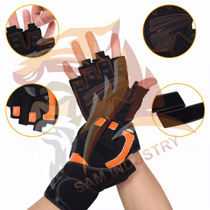 Customizable Durable Gym Fitness Workout <b>Weight</b> Lifting <b>Gloves</b> Anti Slip Grip Adjustable Wrist Strap <b>Weight</b> Lifting <b>Gloves</b> - Product Image 2