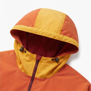 Custom Color Lightweight <b>Windbreaker</b> Jacket Men 100% Nylon Spandex Lightweight Hoodie Women Outdoor Rain Wind Breaker Jacket - Product Image 3