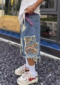 กางเกงขาสั้นลำลองสไตล์สตรีทสำหรับผู้ชาย ผ้าฝ้าย 100% ระบายอากาศได้ดี กันลม ทนทาน ไม่ยับง่าย เป็นมิตรกับสิ่งแวดล้อม ลาย OEM สำหรับฤดูร้อน - Product Image 6