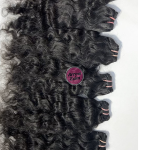 Extensiones de Cabello Remy Virgen Indio Rizado de la Mejor Calidad Arrow Exim, 100% Alineado con la Cutícula, Sin Enredos, Doble Trama, Estilo Natural, 100g - Product Image 1