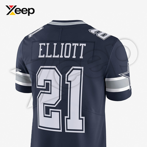 เสื้อฟุตบอลอเมริกัน XEEP รุ่นปรับแต่งได้ XC-AFU-19 สำหรับผู้ชาย เนื้อผ้าโพลีเอสเตอร์น้ำหนักเบา ระบายอากาศได้ดี พิมพ์ลายด้วยเทคโนโลยีฮีททรานเฟอร์ ประสิทธิภาพสูง - Product Image 4