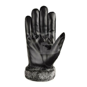 Women's Vintage Winter Leather <b>Gloves</b>-<b>Touchscreen</b> & Eco-Friendly for Travel & Sports Made in Pakistan - Product Image 4