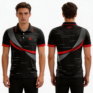 Polo sublimé à manches courtes style polynésien et maori, avec logo OEM imprimé, livraison en 7 jours - Product Image 4