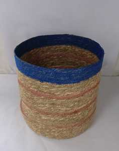 Panier de rangement rond en corde de jonc de mer très demandé avec couvercle, écologique, pour linge sale, en rotin, pour la maison et la chambre - Product Image 5