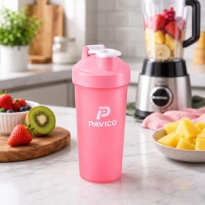 Bouteille en plastique de 600 ml avec couvercle à clapet, anti-fuite, sans BPA, écologique, pour la gym, le fitness, le mélange de protéines, utilisation en extérieur, Vietnam - Product Image 5