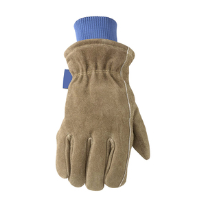 Gants de ski imperméables de haute qualité pour hommes, gants de conduite en cuir à manchette longue, gants chauds thermiques en cuir de vachette véritable, mitaines - Product Image 2