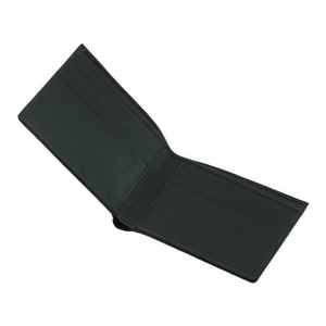 Portefeuille en cuir véritable noir de luxe fait main pour homme, portefeuille fin - Product Image 4