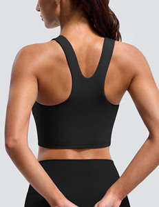 Top deportivo elástico en 4 direcciones, que absorbe la humedad, sin costuras, de 180 gramos, para correr, atlético, con tela transpirable. - Product Image 2