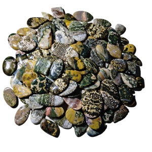 Vente en gros de pierres précieuses en quartz naturel certifiées, uniques et de haute qualité, en vrac, de formes variées, cabochons de 20-45 mm, 8-12 g, pour la fabrication de bijoux - Product Image 1