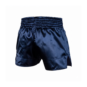 Shorts de boxe unisexes Askar bleu marine coupe ample avec impression sérigraphiée sur le devant 100% polyester léger respirant séchage rapide - Product Image 2