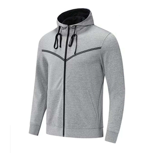 Vêtements d'hiver de qualité supérieure à bas prix pour hommes, survêtement à capuche 100% coton, respirant, léger, taille élastique, logo de marque imprimé - Product Image 2