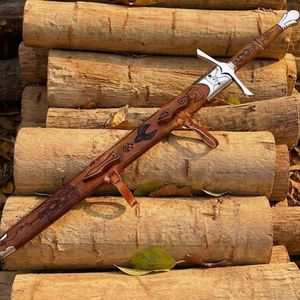 Espada Medieval de Acero Forjado, Hecha a Mano, Réplica Histórica de Espada de Guerrero, Espada Coleccionable para Exhibición, Venta al Por Mayor de Fábrica - Product Image 6