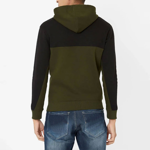 PREMIUM MEN PULLOVER HOODIE WHOLESALE CUSTOM LOGO <b>COLOUR</b> <b>BLOCKED</b> OEM ODM FASHION STREETWEAR CLOTHING MANUFACTURER - Product Image 3