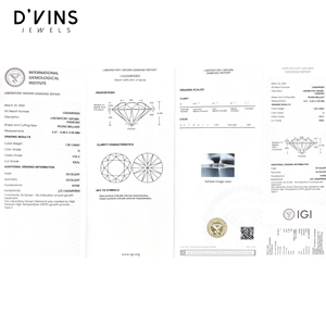 Diamantes Sueltos Cultivados en Laboratorio HPHT/CVD, Corte Brillante Redondo, Color D, de D'vins Jewels - Product Image 5