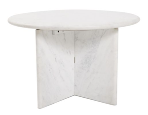 Mesa de Centro Redonda de Mármol Blanco, Mesa Moderna para Sala de Estar, Hotel, Villa - Product Image 3