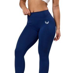 Legging d'entraînement taille haute bleu roi pour femme – Collant de sport extensible, pantalon de yoga fitness, vêtement de sport athlétique confortable - Product Image 2