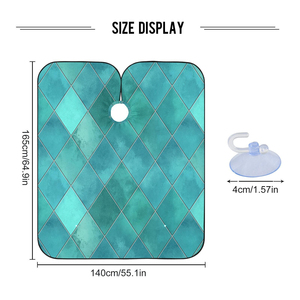 ผ้าคลุมตัดผมสำหรับช่างตัดผมมืออาชีพ ผ้าคลุมกันน้ำ โพลีเอสเตอร์ ผ้าคลุมช่างทำผม ปรับระดับคอได้ พร้อมบริการสกรีนลายตามสั่ง - Product Image 3