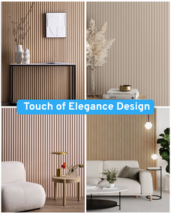 Paneles Acústicos de Madera para Pared con Diseño de Listones Tambour, Reducción de Ruido, para Sala de Estar, Comedor, Baño, Revestimiento Interior de Paredes - Product Image 6