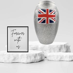 Urna Estilo Americano Grabada a Mano para Cenizas de Adultos, Acabado Esmaltado con Efecto Mármol, Color Blanco, Capacidad de 200 Pulgadas Cúbicas, Conmemorativa - Product Image 4