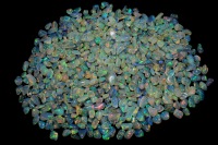 Opale naturelle éthiopienne, cabochon, taille brillante, multicolore, pierre brute polie, qualité supérieure, jeu de couleurs/effet de feu