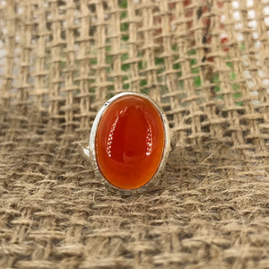 Carnelian Gemstone <b>Ring</b> 925 Sterling Silver Handmade <b>Statement</b> <b>Ring</b> for Women handmade Birthday Anniversary Gift <b>Ring</b> For Her - Product Image 1