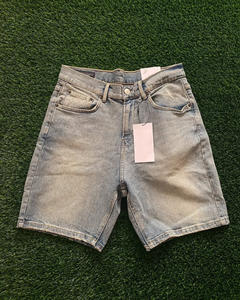 Pantalones Cortos de Mezclilla para Hombre Hechos a Medida, 100% Algodón, Ligeros y Transpirables, Diseño Sólido, Estilo Casual, Servicio OEM para Adultos - Product Image 1