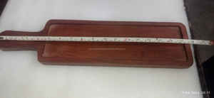 Planches à découper en bois d'acacia pour couper les légumes et la viande Surface de coupe Planche en bois massif Planche artisanale Cuisine rustique - Product Image 3