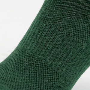 Green <b>Crew</b> <b>Socks</b> 100% Cotton Breathable Solid Color Knitted Regular Style For Adults Summer Casual Wear - Product Image 5