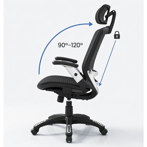 Wholesale Ergonomic High <b>Back</b> Mesh Office Chair Flip-Up Arms and Adjustable Headrest for B2B Bulk Orders - Product Image 2