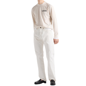 Camisetas Premium para Hombre, Oversize, de Manga Larga, de Algodón, Estilo Urbano, Jersey, OEM, Personalizadas, Casuales, a la Moda - Product Image 5
