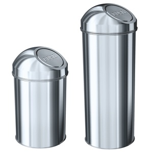Poubelle à poussoir en acier inoxydable la plus vendue, grande capacité, pour cuisine, bureau, hôtel, restaurant et maison, en vente - Product Image 5