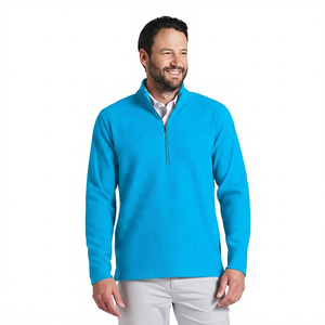 Sudadera Casual de Hombre con Cierre de Cremallera, Cuello Alto, Manga Larga, Tejido Sólido, Transpirable, Corte Regular, Color Negro, para Otoño - Product Image 3