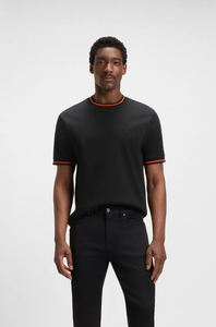 Camiseta de Algodón de Punto para Hombre, Corte Ajustado, de Alta Calidad, Personalizada, Manga Corta, Cuello Redondo, Informal, de Secado Rápido, Estampado Sólido, Nuevo Diseño - Product Image 3