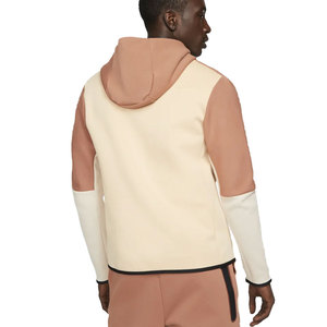 Sudadera con capucha y cremallera completa de forro polar técnico para hombre, diseño de bloques de color, ropa deportiva, chaqueta ajustada para entrenamiento, jogging, actividades al aire libre y estilo urbano. - Product Image 5
